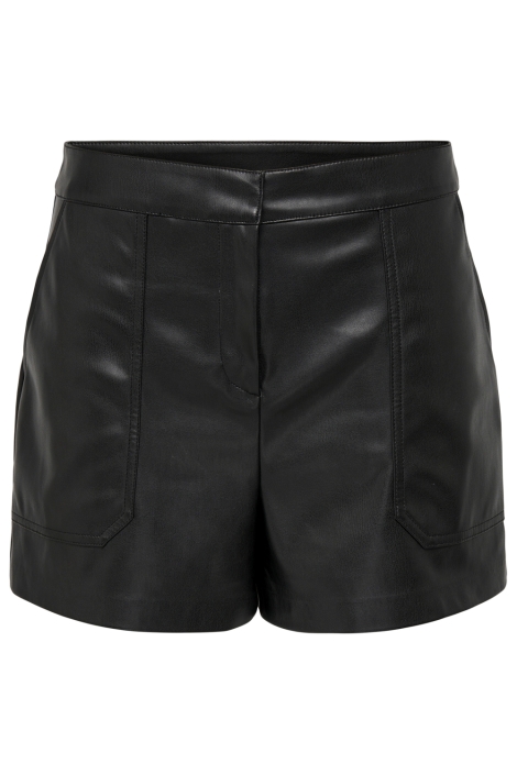Only onltricia faux leather shorts otw n